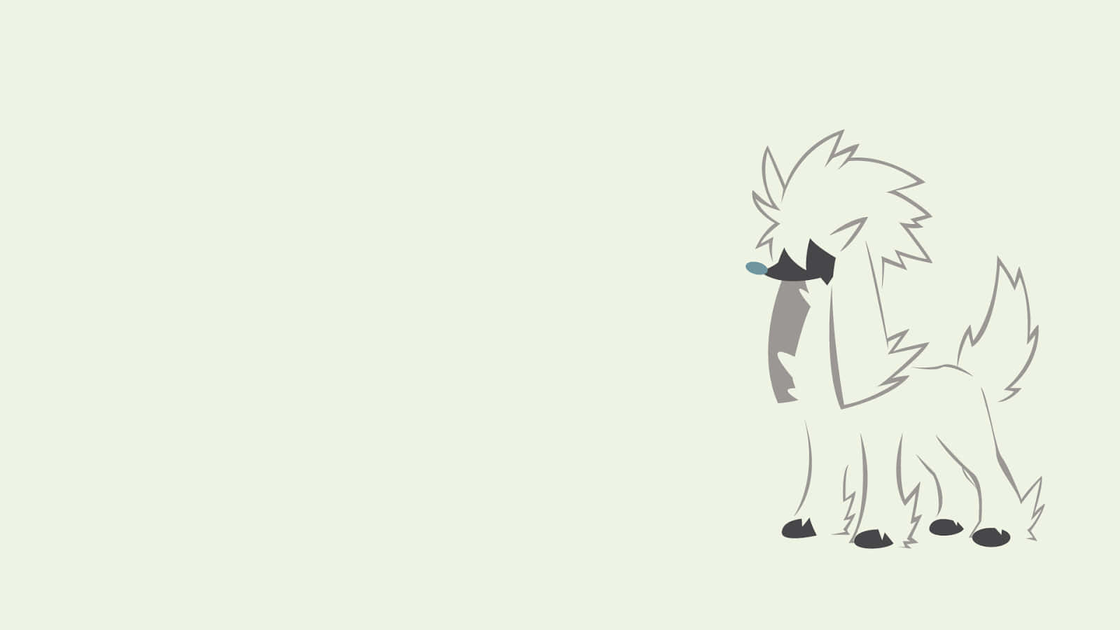 Furfrou Pokemon Illustration Background