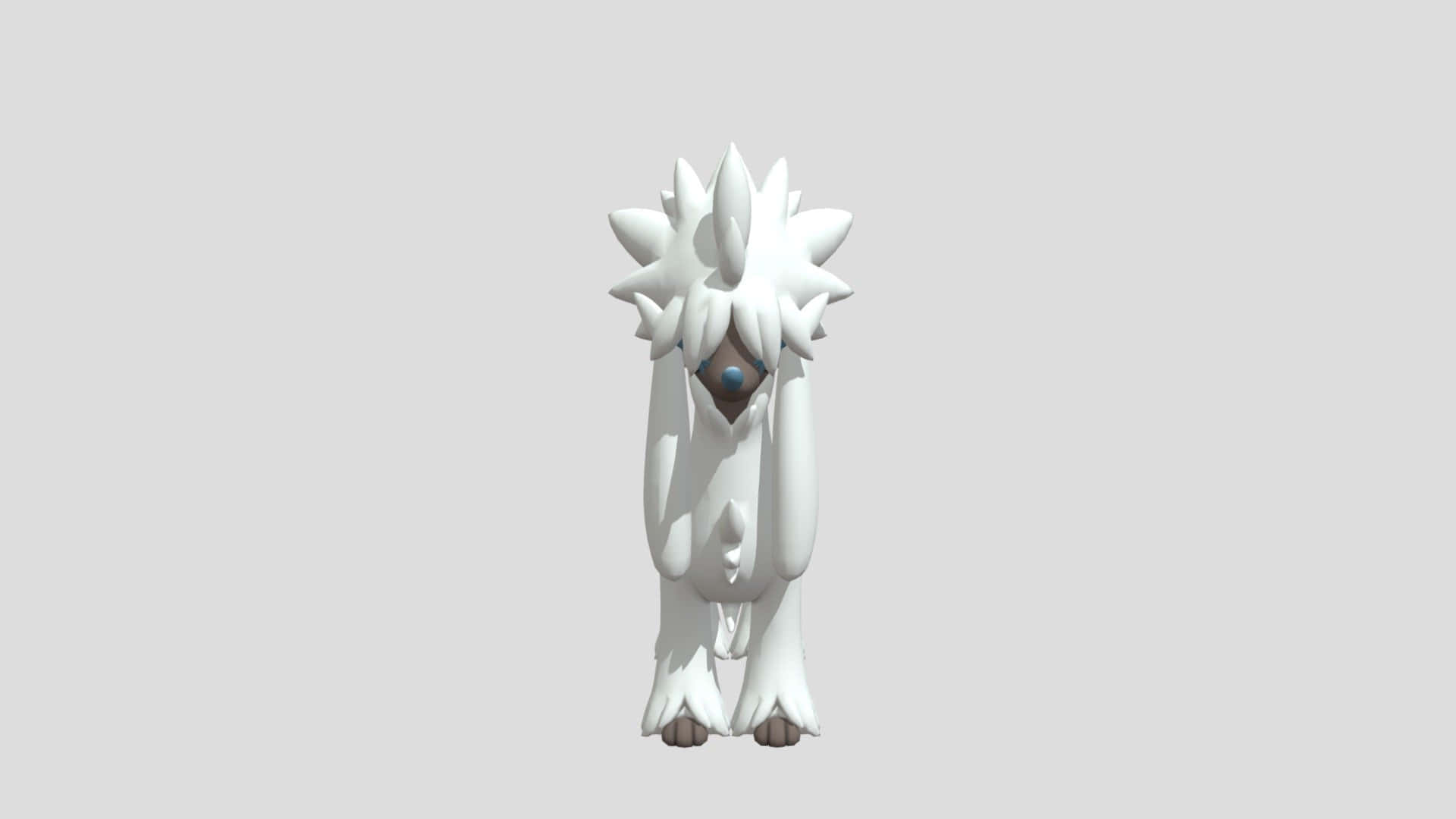 Furfrou Pokemon3 D Model Background