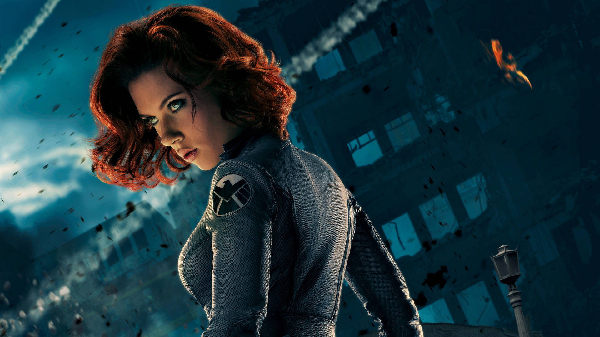 Furious Look Of Scarlett Johansson As Black Widow Background