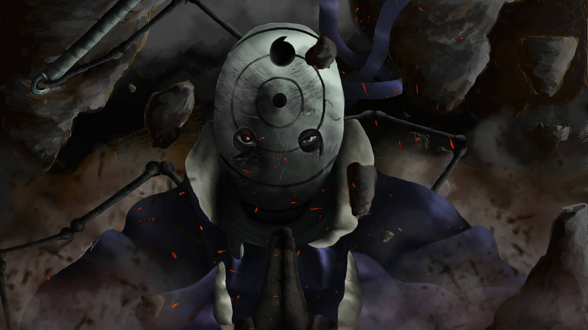 Furious Obito Uchiha 4k Background