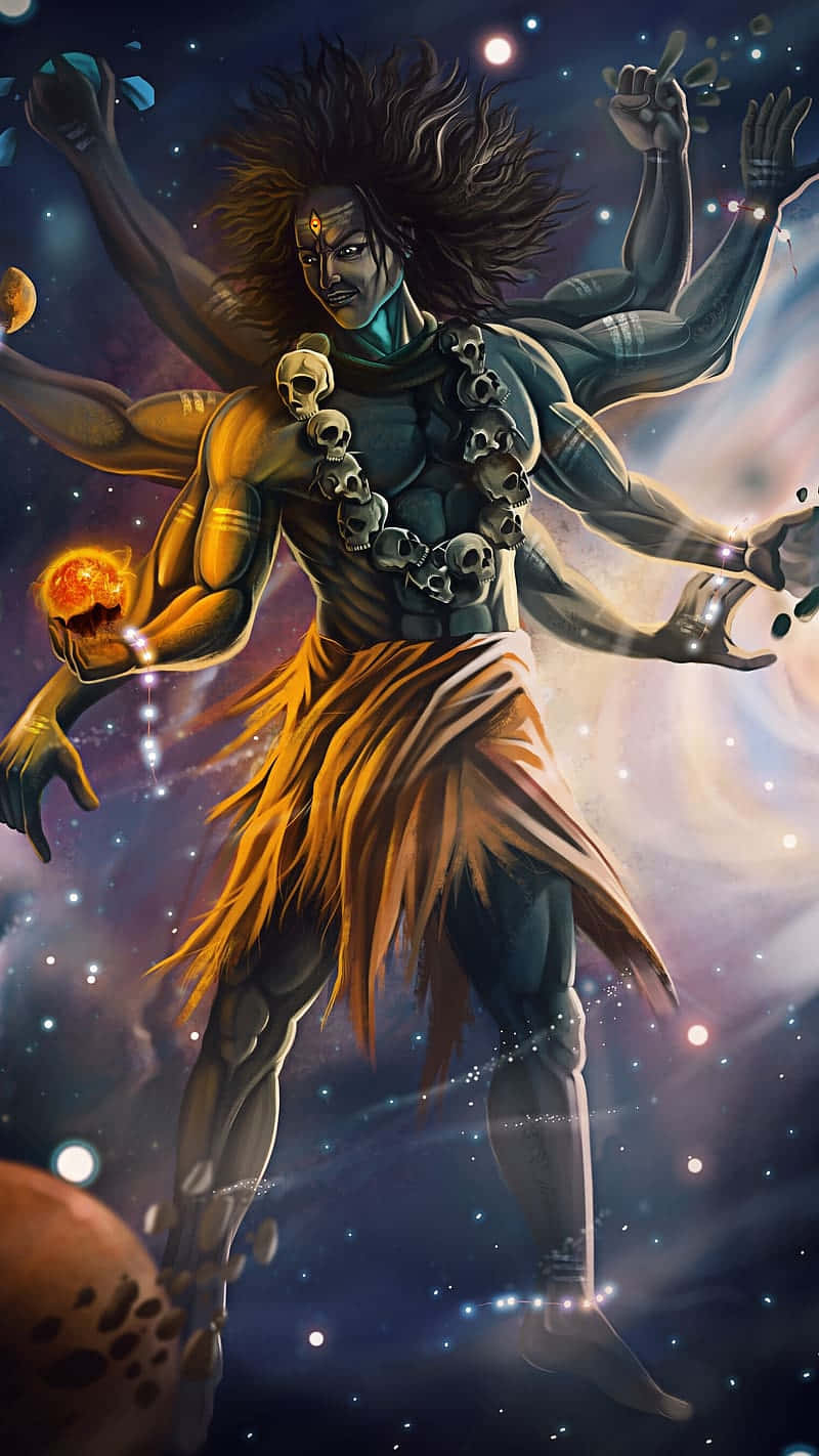 Furious_ Shiva_ Cosmic_ Backdrop Background