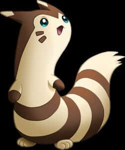 Furret Standing With Black Backdrop
