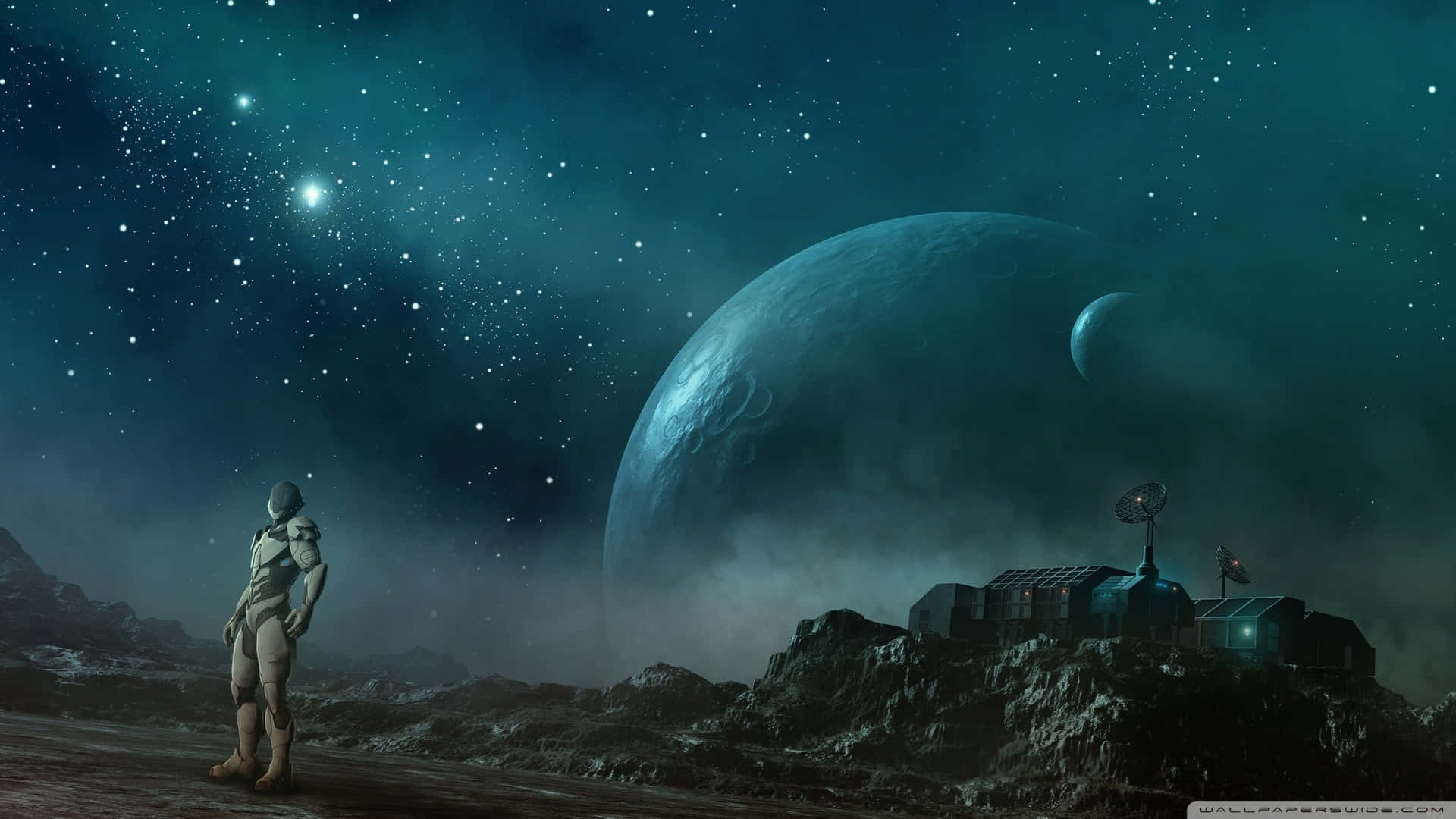 Future Planet Spaceship Desktop