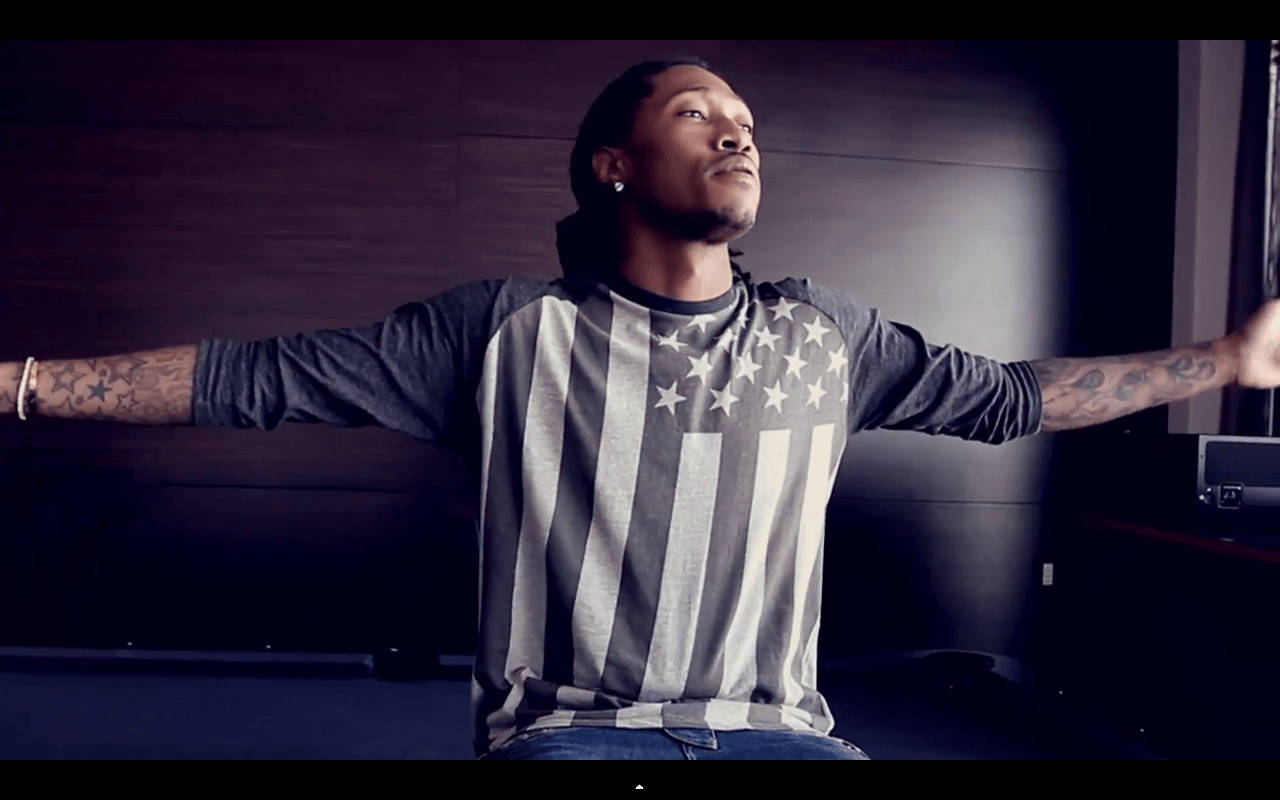 Future Rapper Arms Stretched