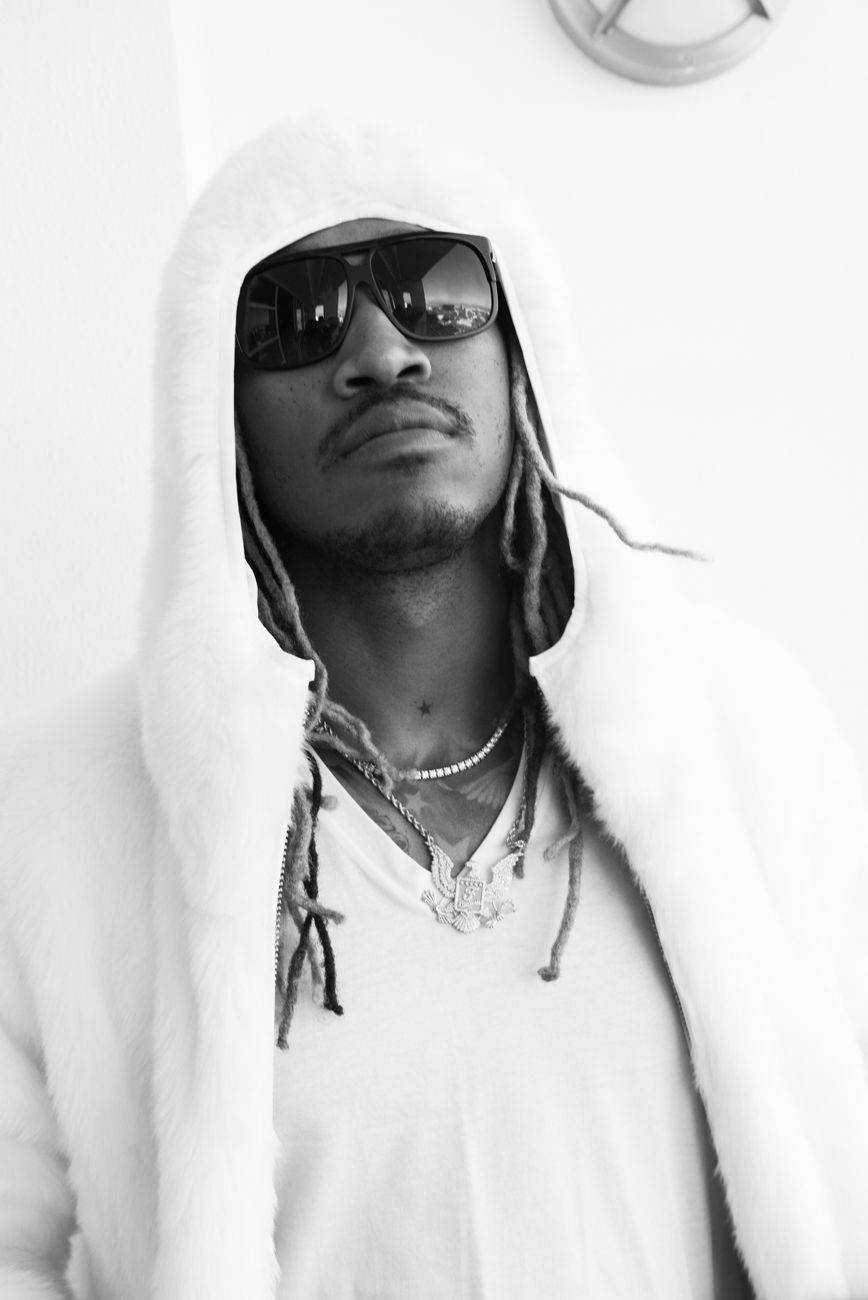 Future Rapper In Black And White Background