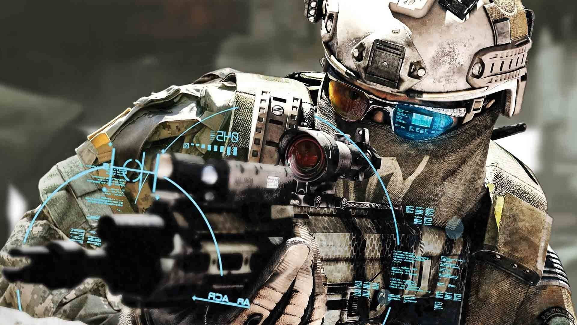 Future Soldier Army Background