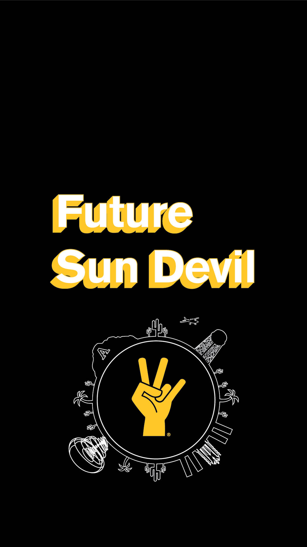 Future Sun Devil Sign Arizona State University Background