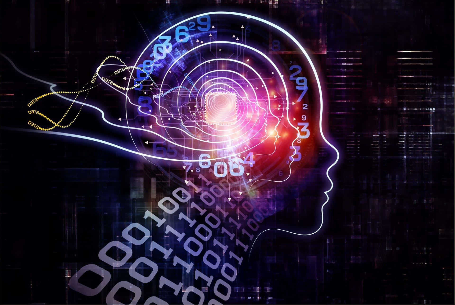 Futuristic Artificial Intelligence Concept Background