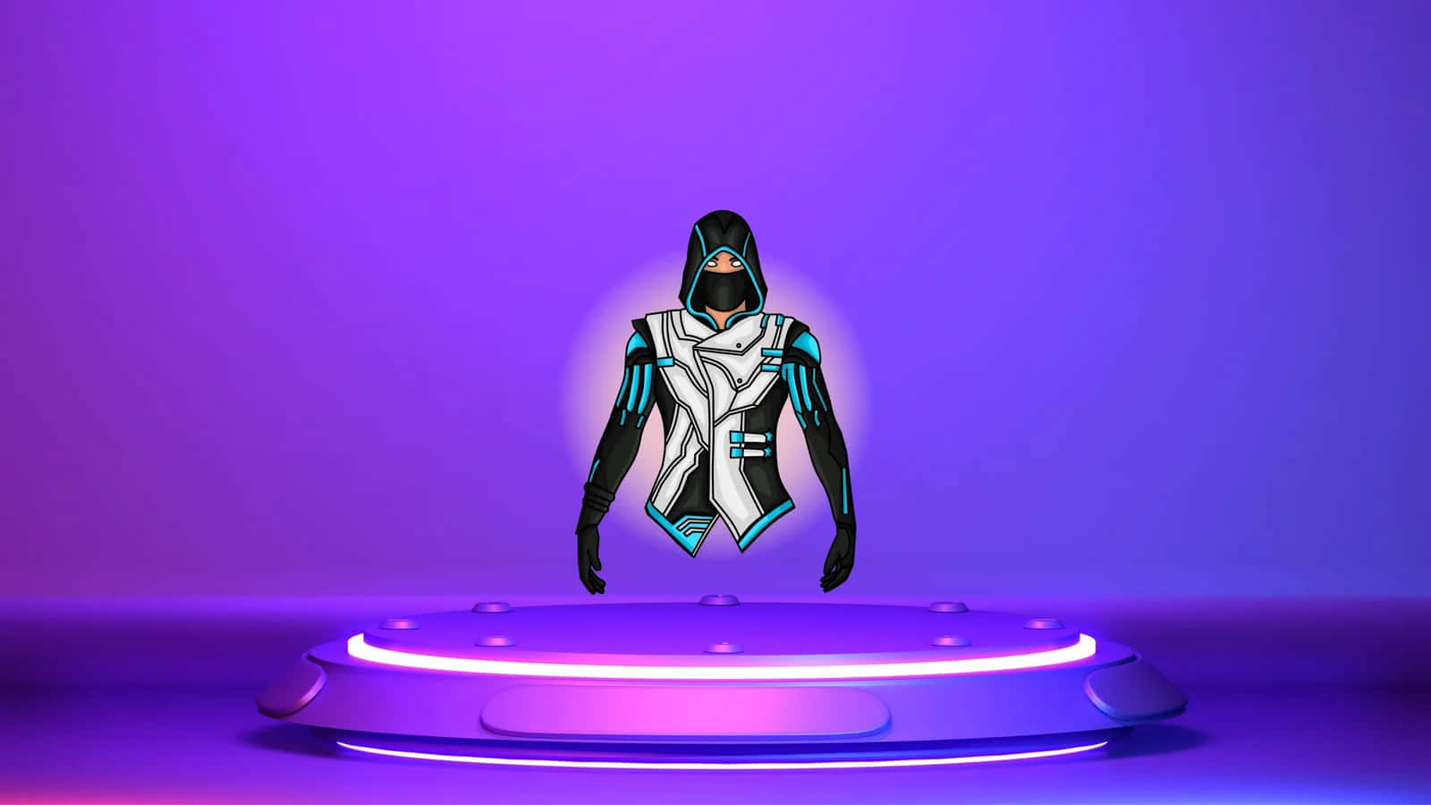 Futuristic Avataron Purple Backdrop Background