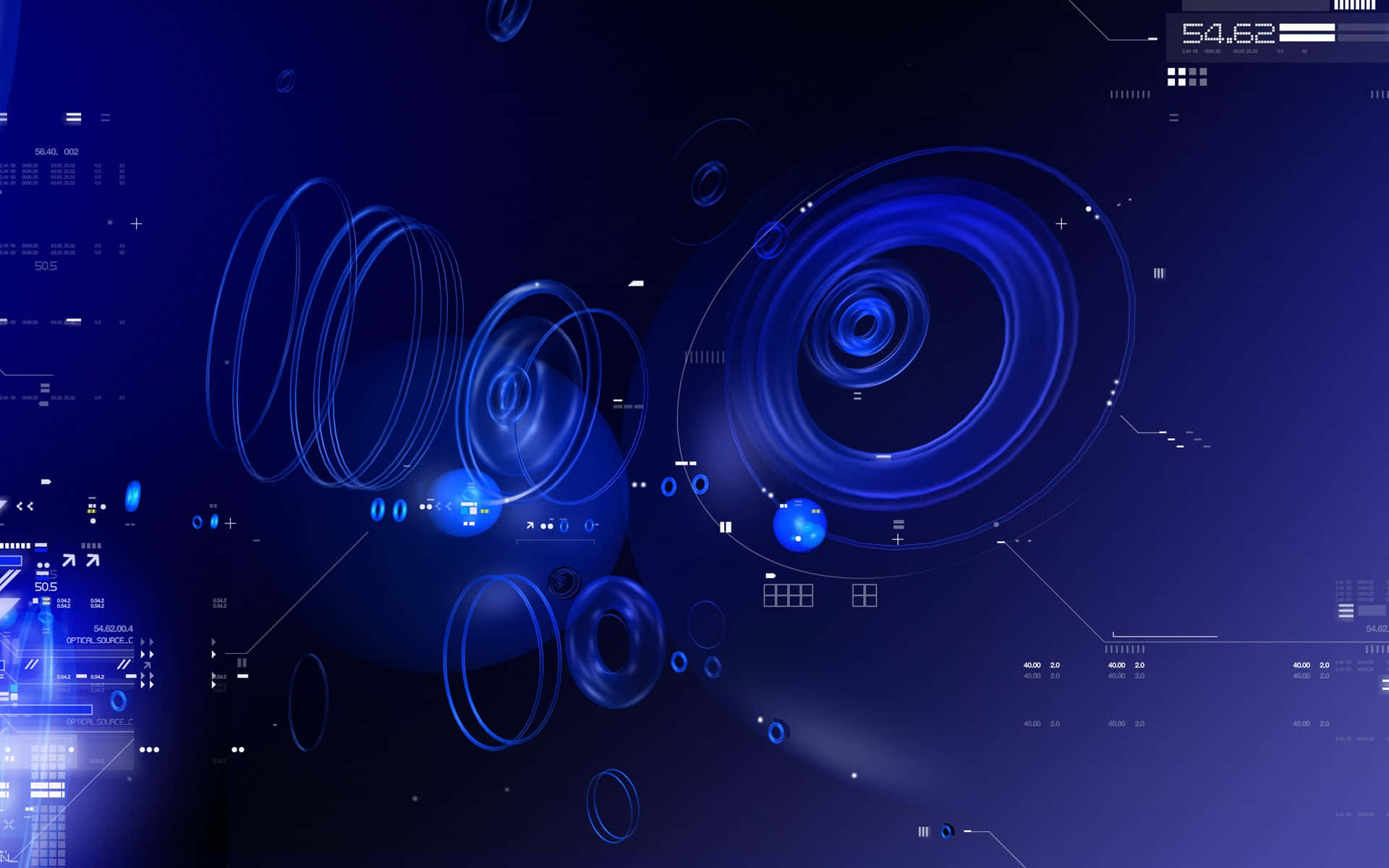 Futuristic Blue Abstract Technology Background Background