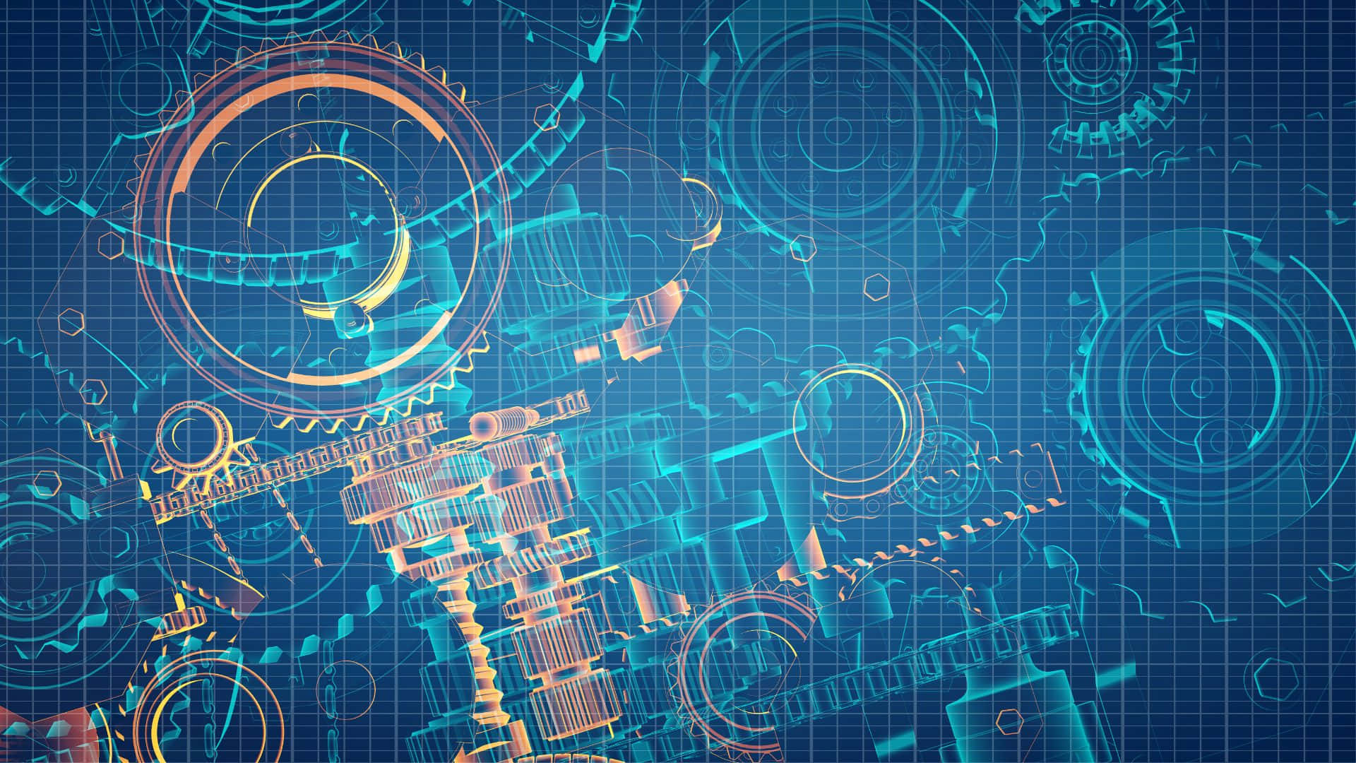Futuristic Blueprint Design Concept Background