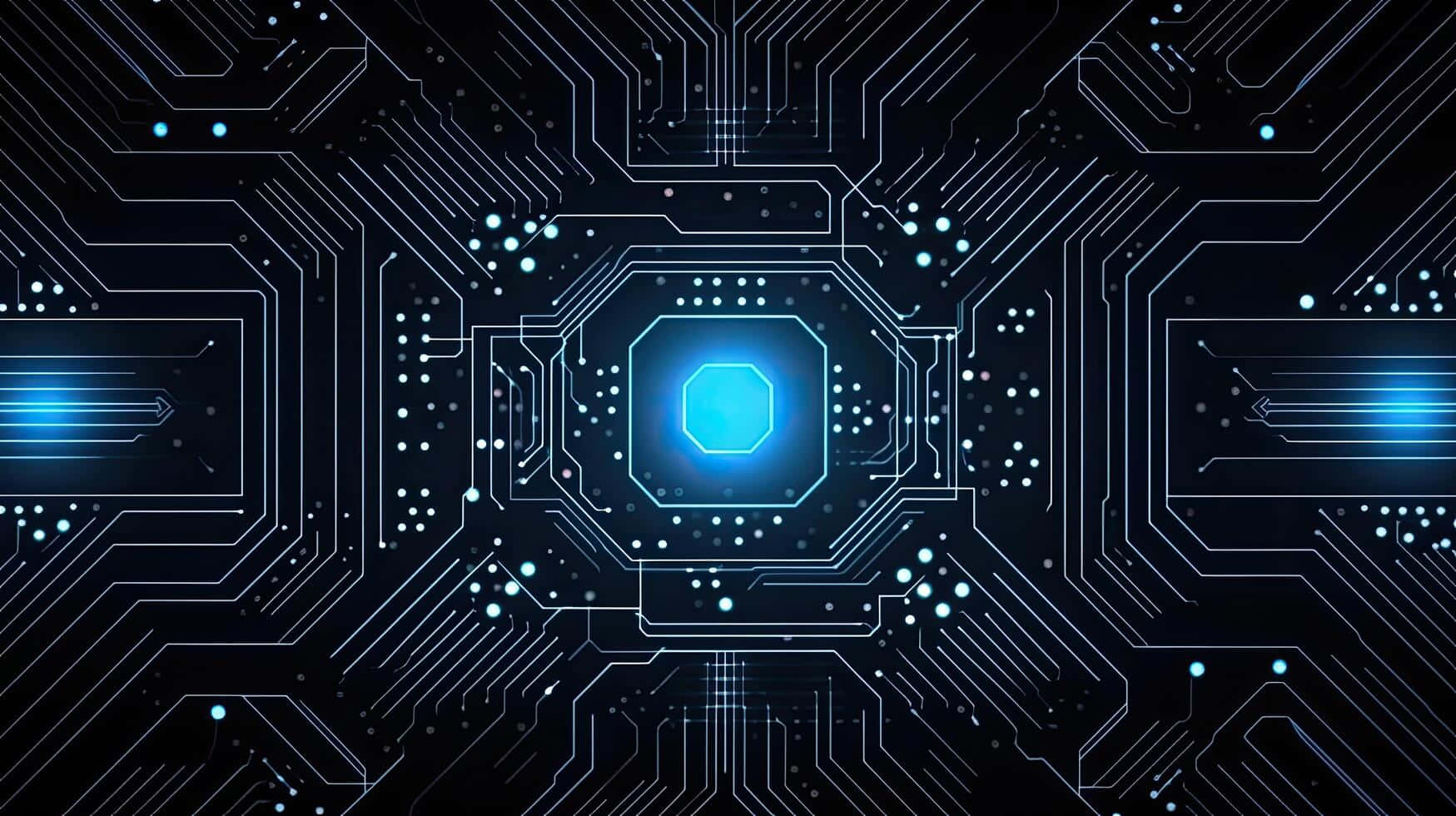 Futuristic Circuit Board Background Background