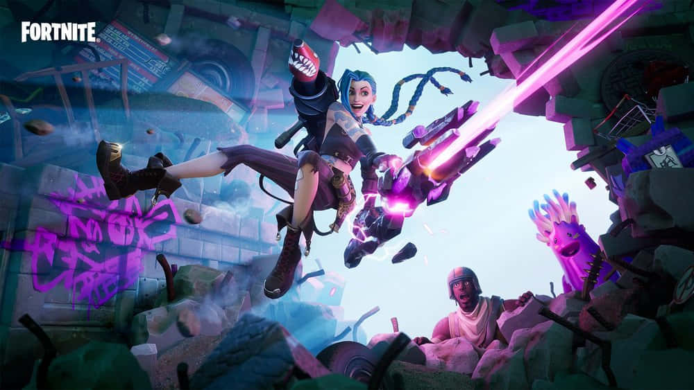 Futuristic Cityscape: Get Lost In The High-tech World Of Fortnite Chapter 2 Season 7 Background