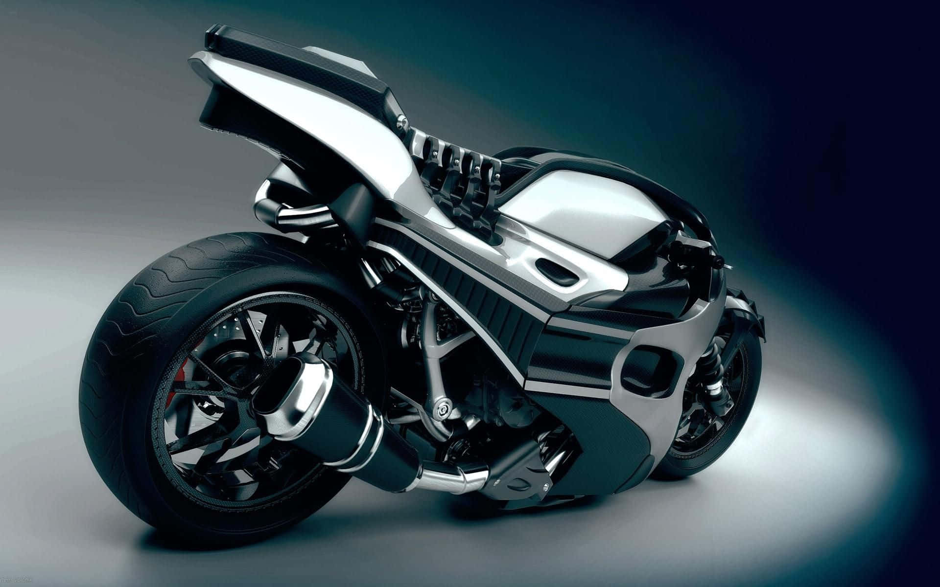 Futuristic Concept Motorcycle Background