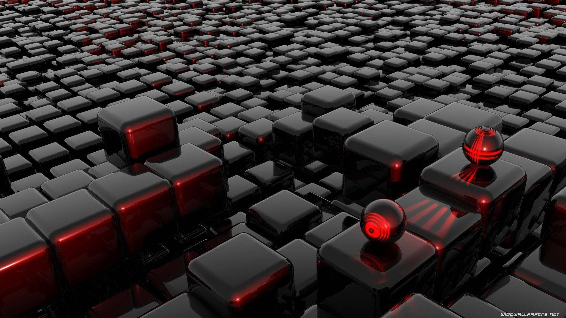 Futuristic Cubes 3d Full Background