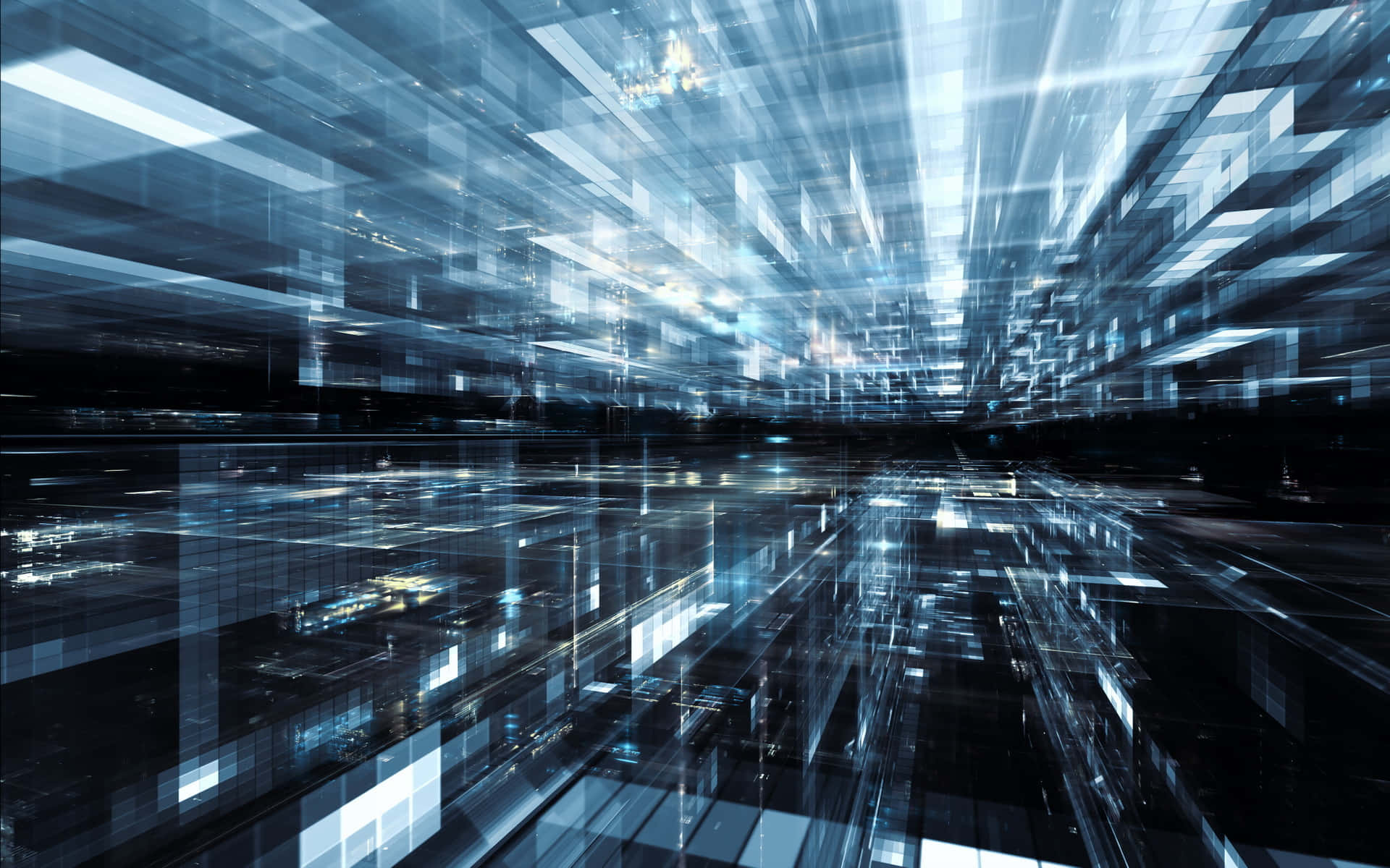 Futuristic Digital Network Abstract Background