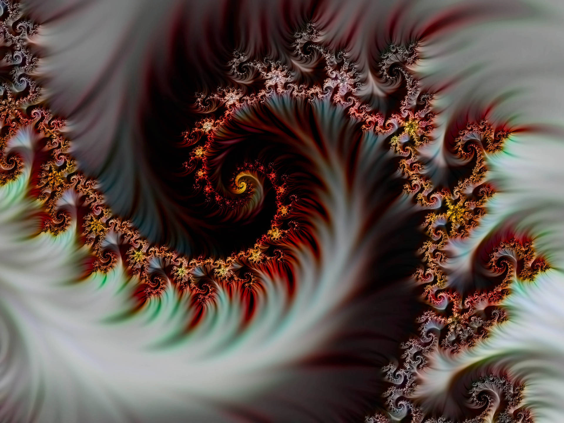 Futuristic Fractal Art Background