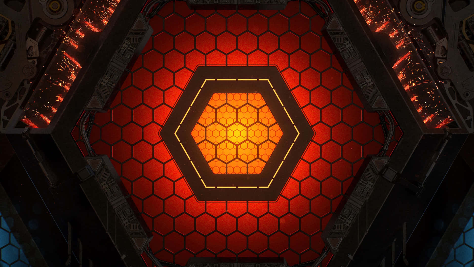 Futuristic Hexagon Pattern In 4k Resolution Background
