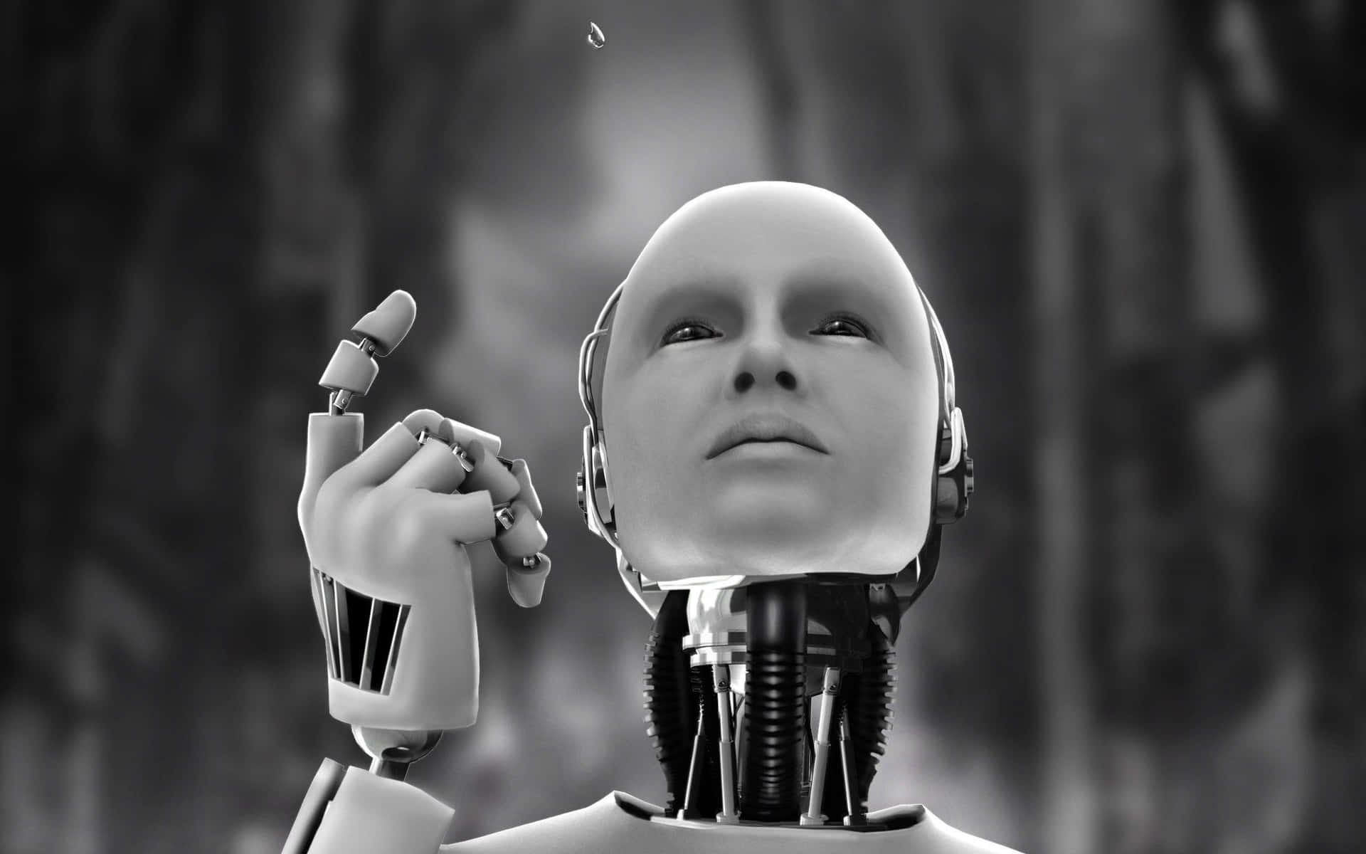 Futuristic Humanoid And Artificial Intelligence