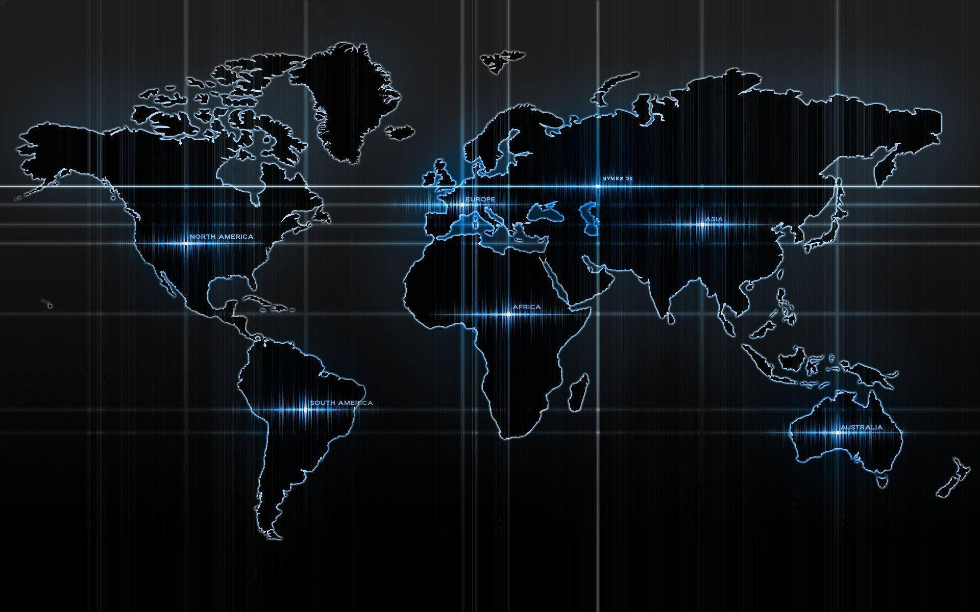 Futuristic International Map Background