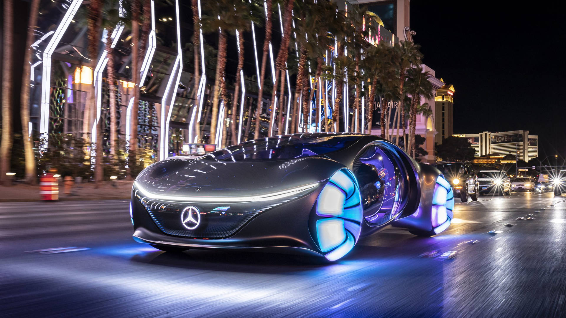 Futuristic Mercedes Benz Car