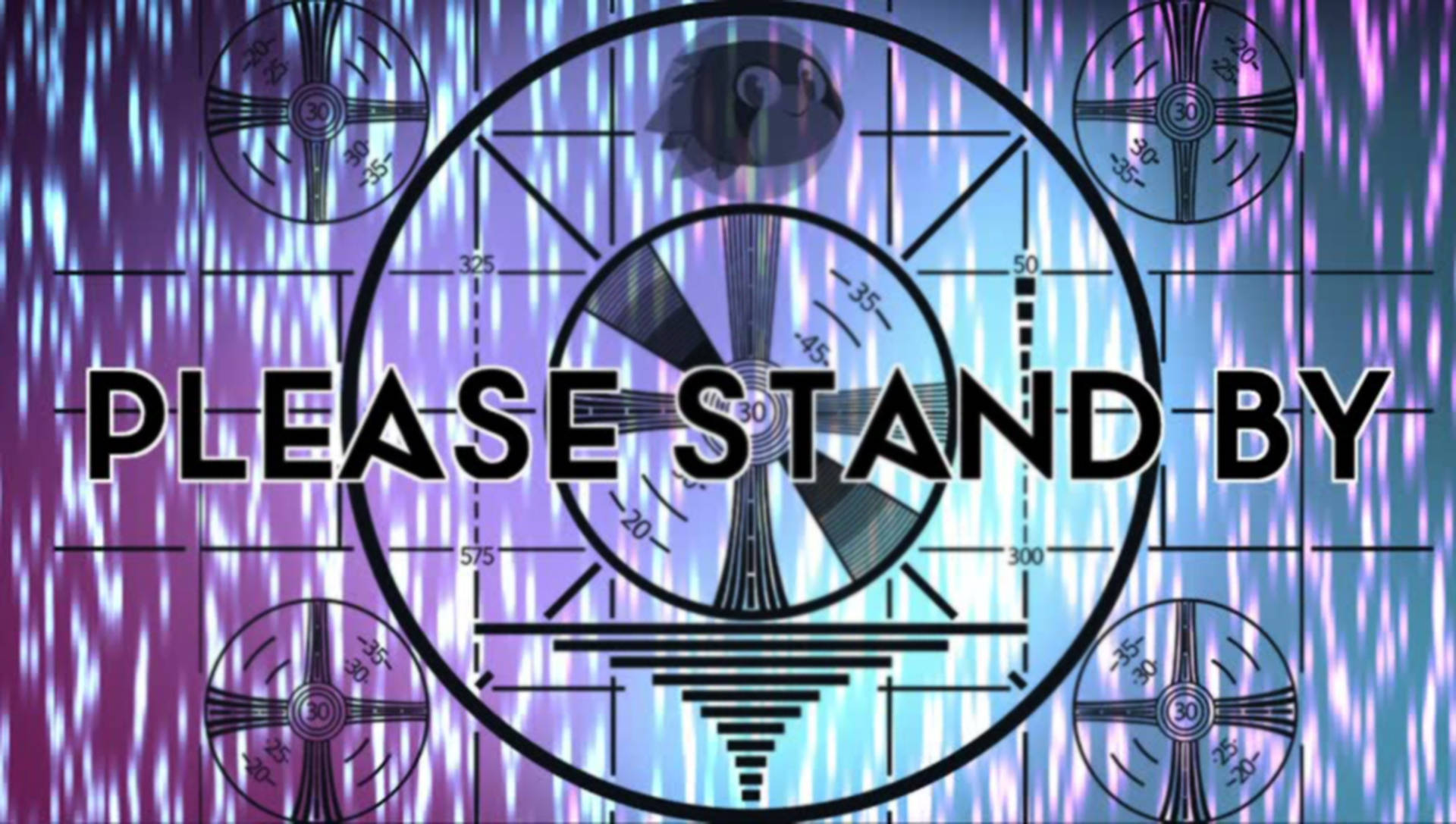 Futuristic Please Stand By Background