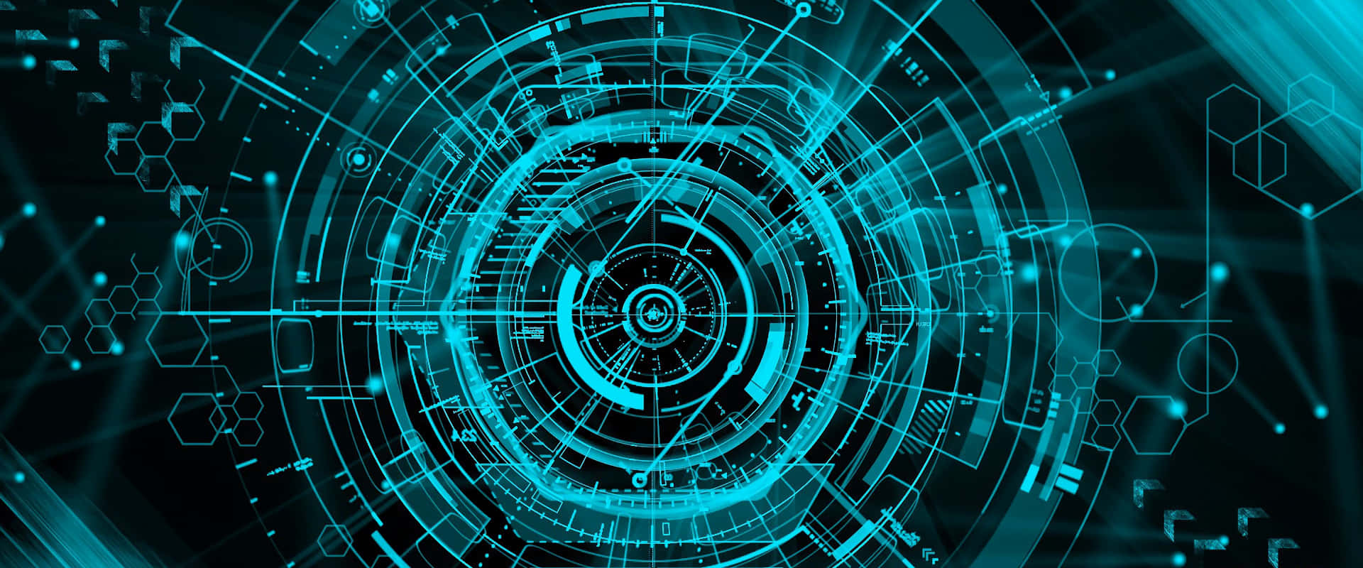 Futuristic Technology H U D Interface Background