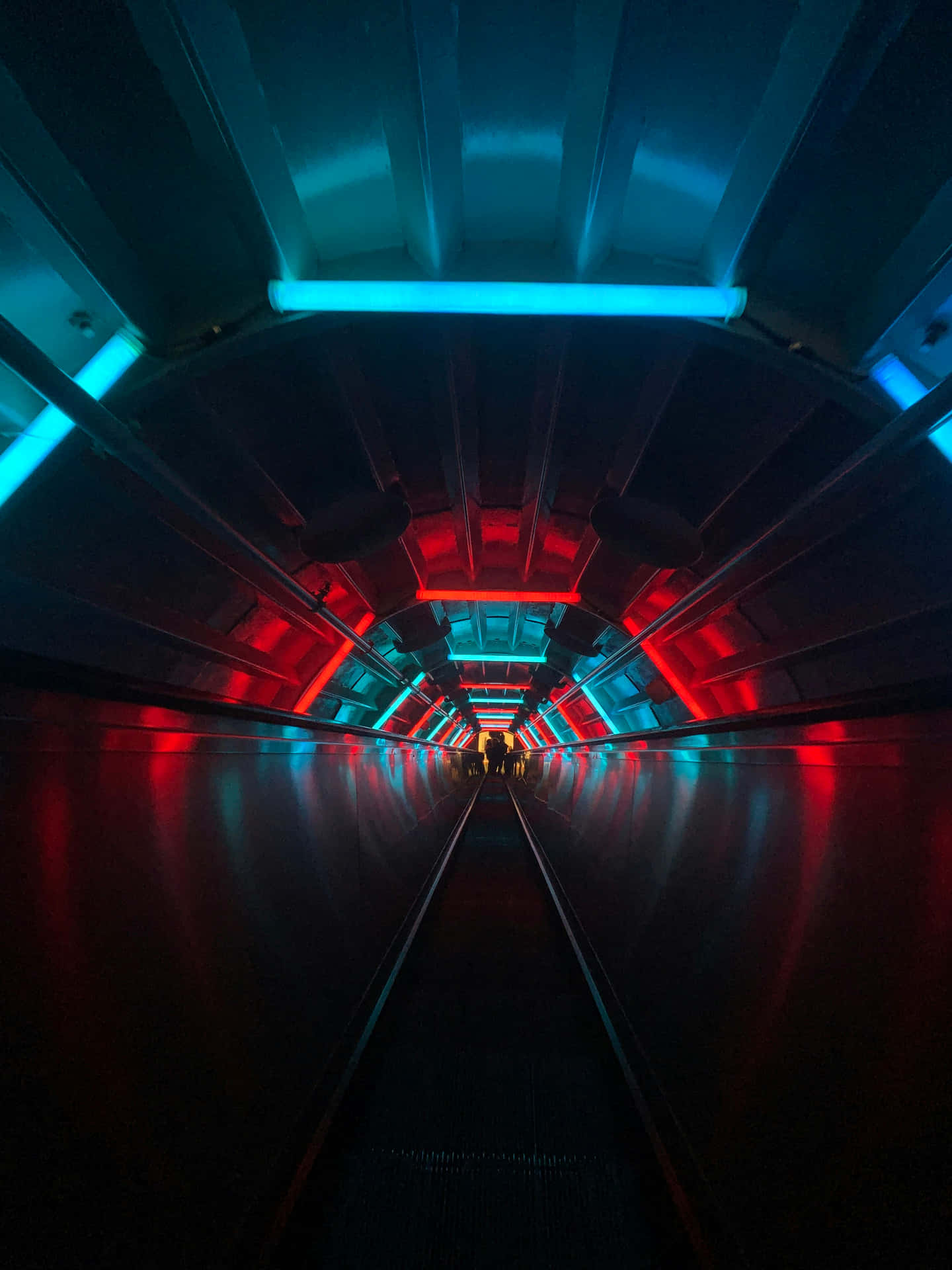 Futuristic Tunnel Lighting Background