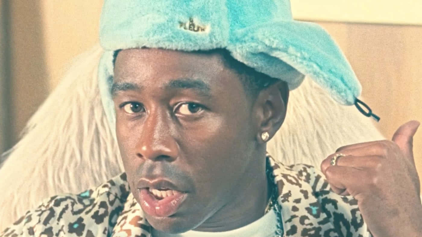 Fuzzy Blue Hat Tyler The Creator Pfp