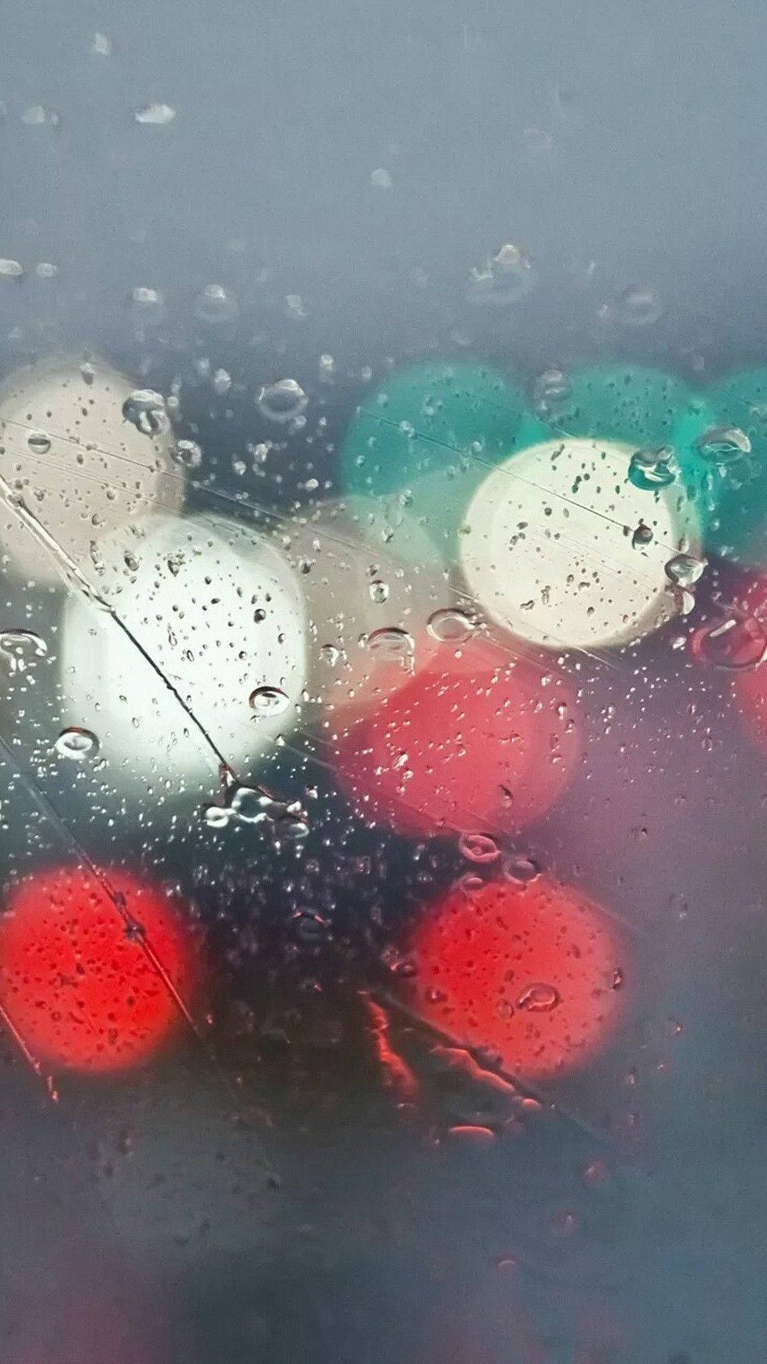 Fuzzy Iphone Rain Theme Background