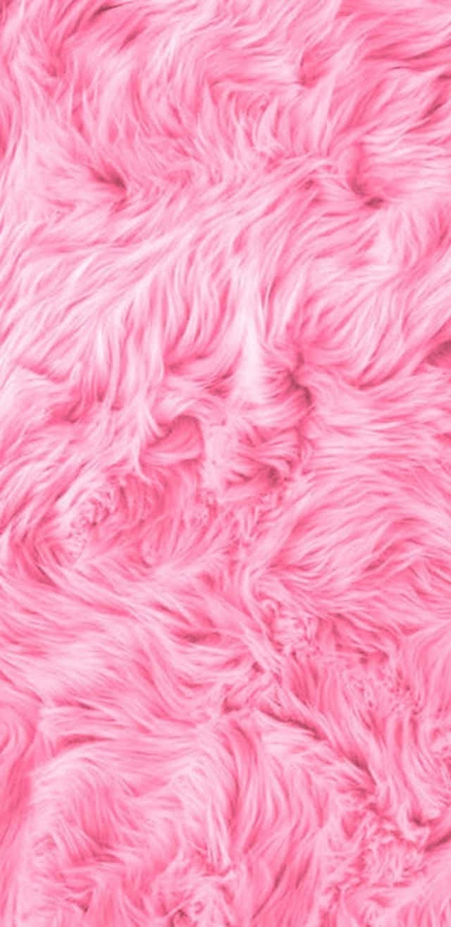 Fuzzy Pink Fabric Background