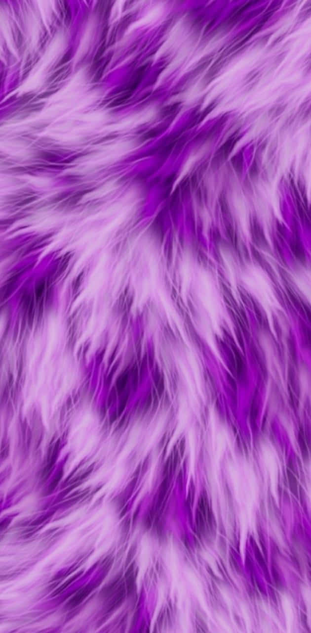 Fuzzy Violet And White Fabric Background