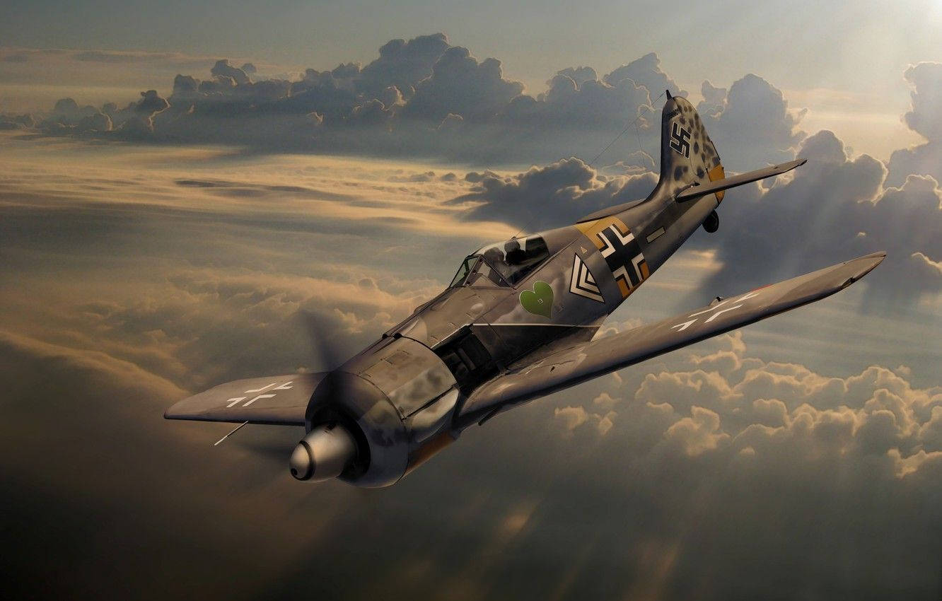 Fw 190 German Ww2 Fighters Background