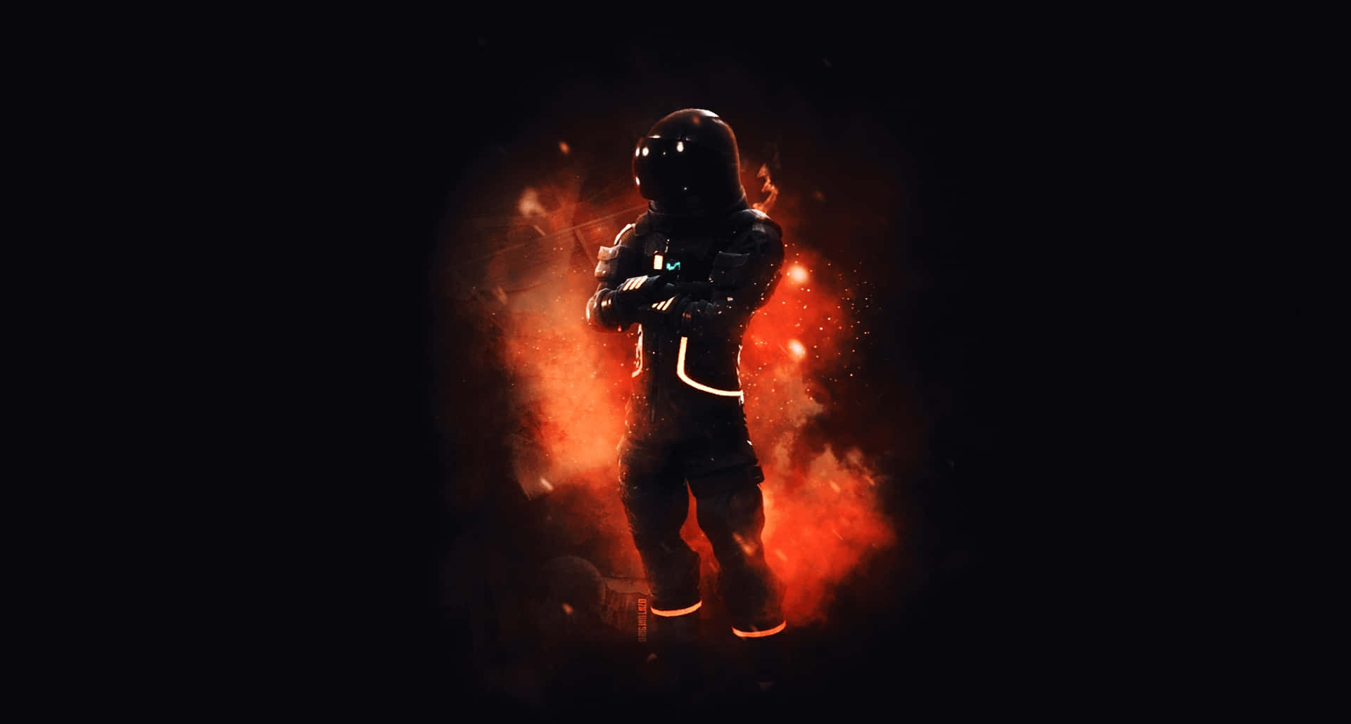 Fye No Skin Fortnite Character In Action Background