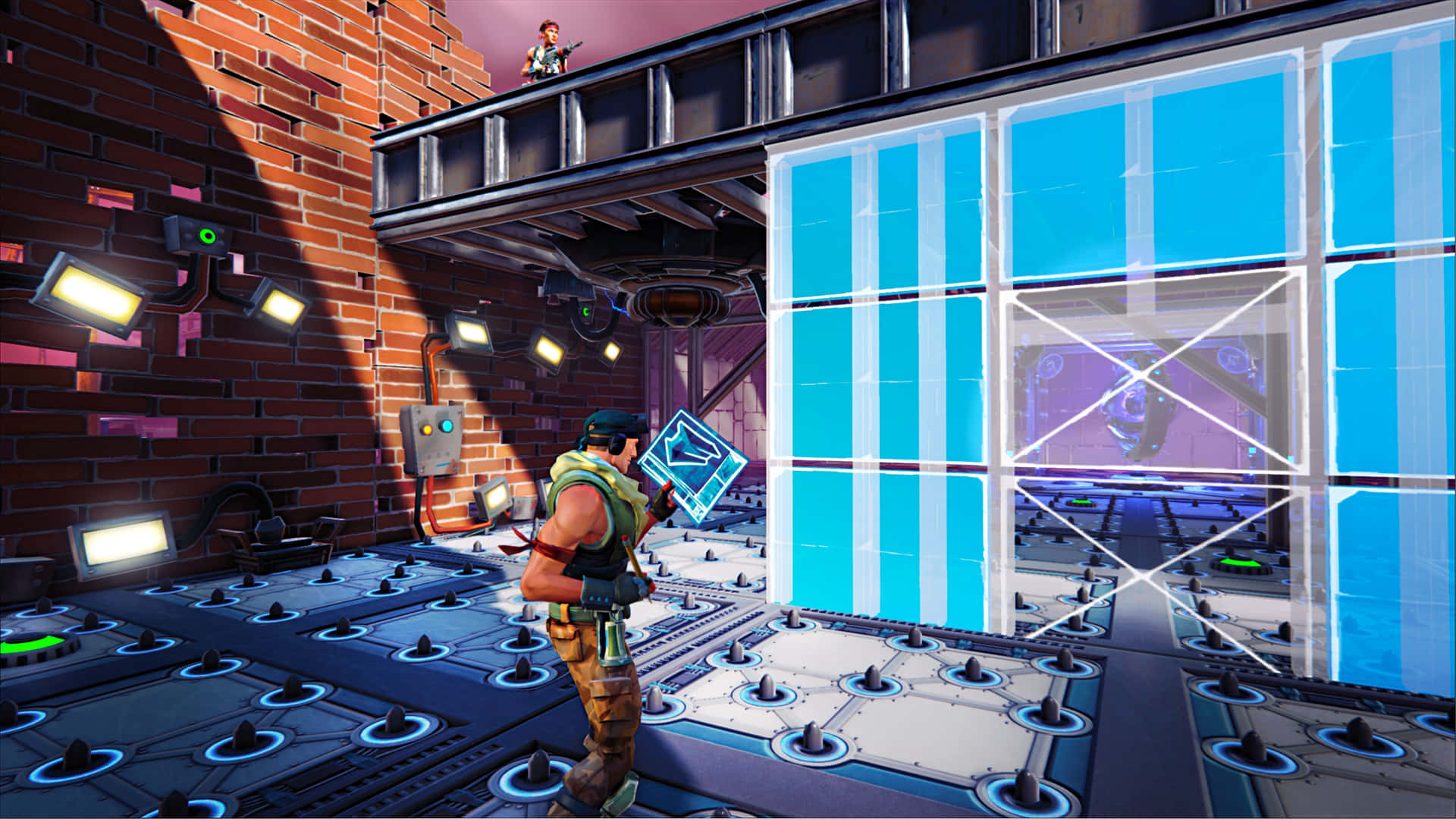 Fye No Skin Fortnite Character In Action Background
