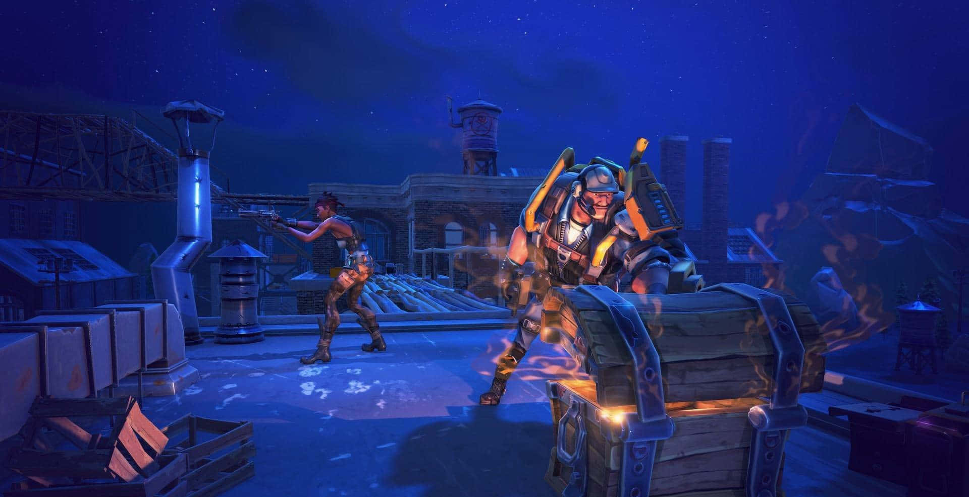 Fye No Skin Fortnite Player In Action Background