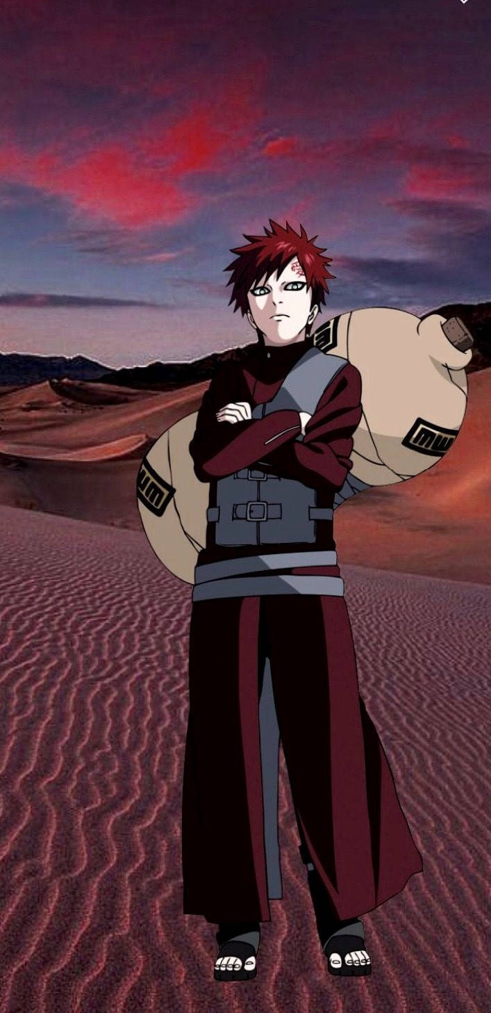 Gaara Iphone Art Work Background