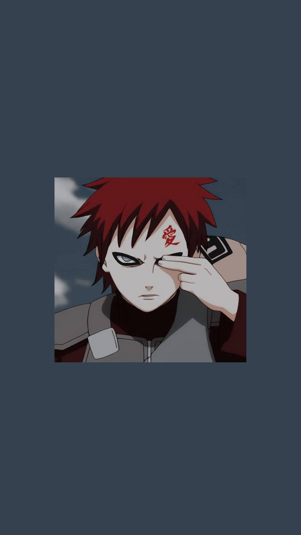 Gaara Iphone Covered Eyes Background