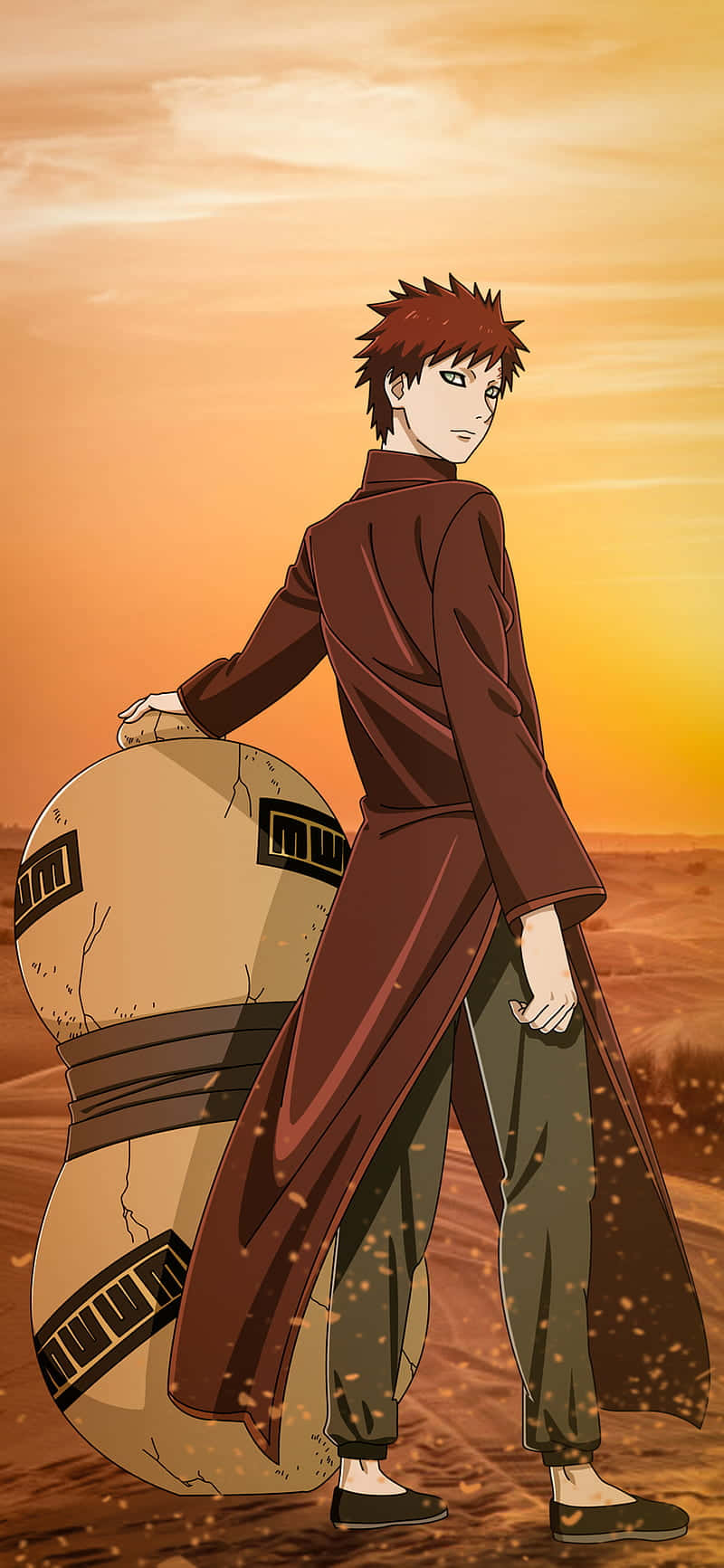 Gaara Of The Sand In Naruto Anime Background