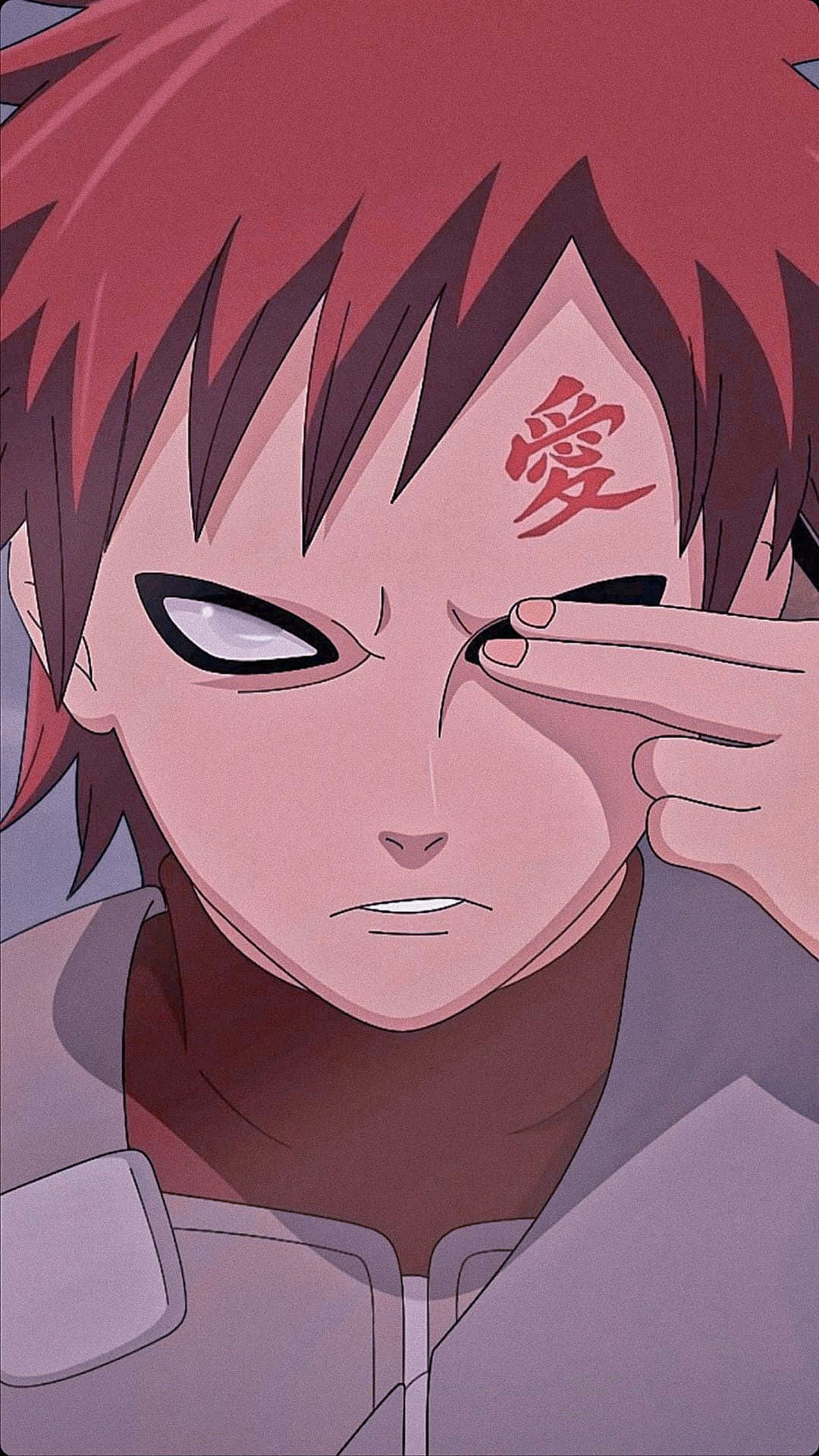 Gaara Of The Sand Showing Off The Power Of His Chakra. Background