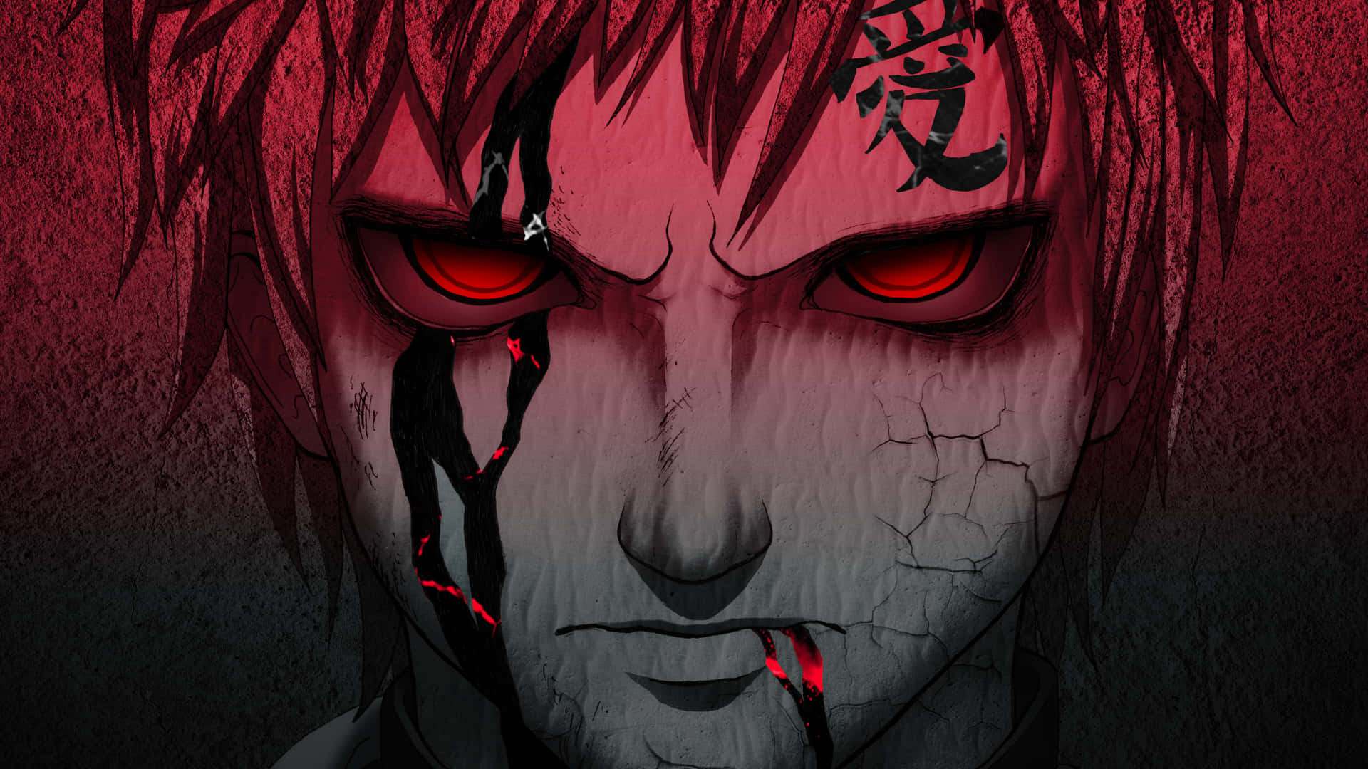 Gaara Red Eyes Naruto Anime Background