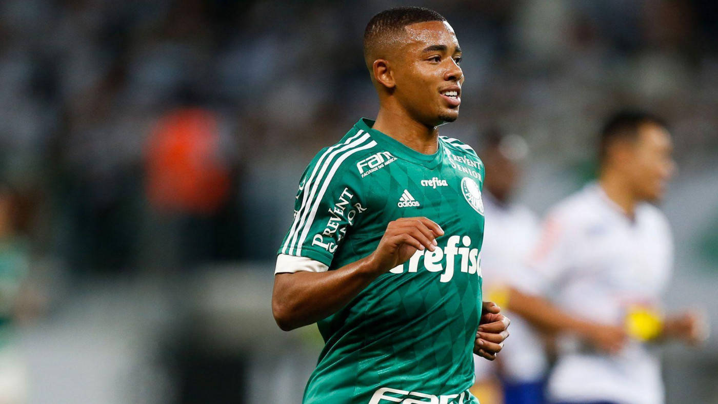 Gabriel Jesus In A Green Uniform