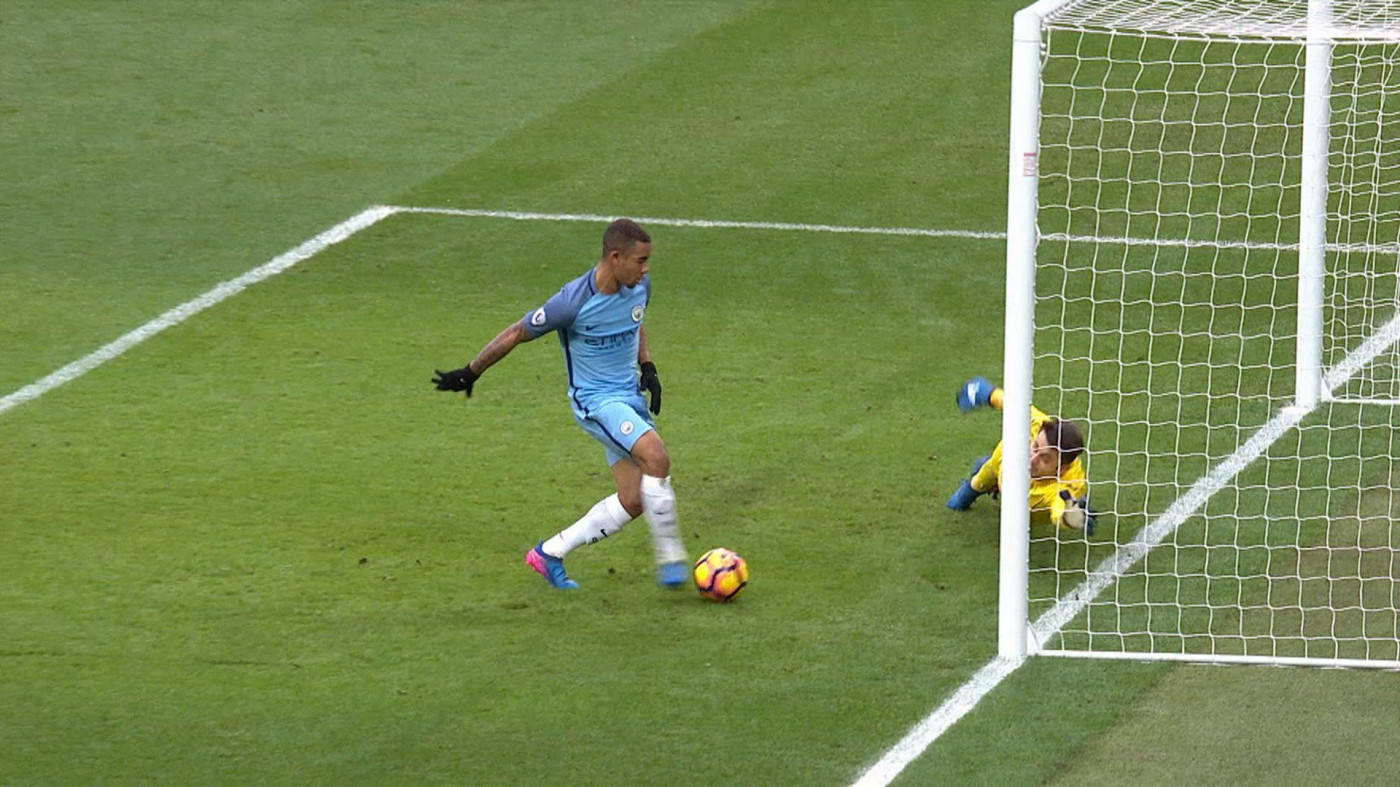 Gabriel Jesus Ready To Score Goal Background