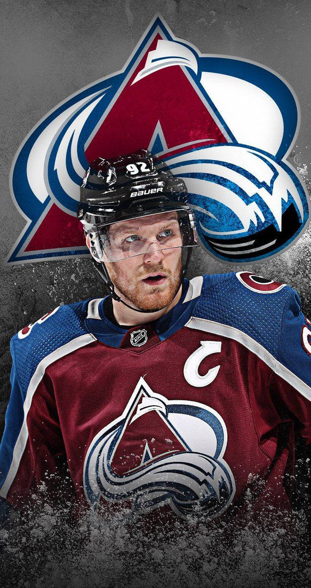 Gabriel Landeskog Colorado Avalanche Logo Background