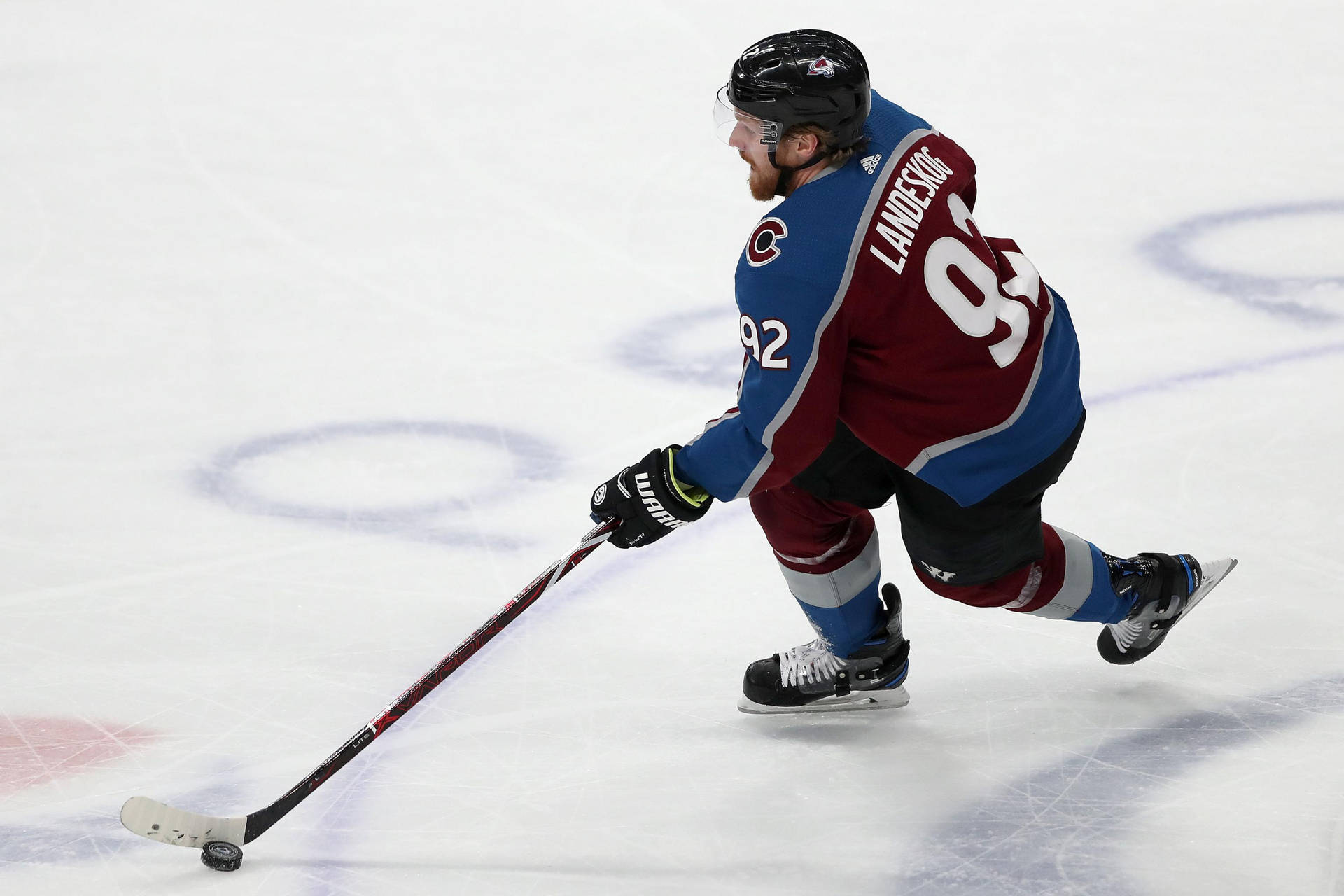 Gabriel Landeskog Gliding The Puck Background