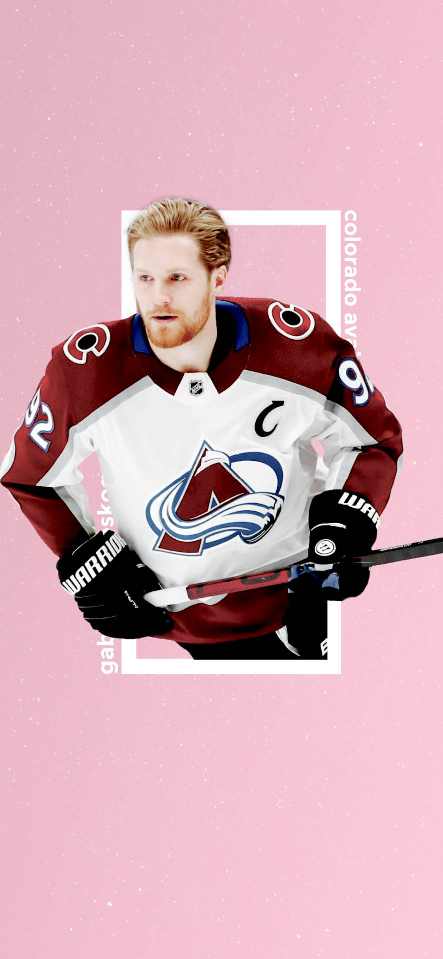 Gabriel Landeskog Pretty In Pink Background