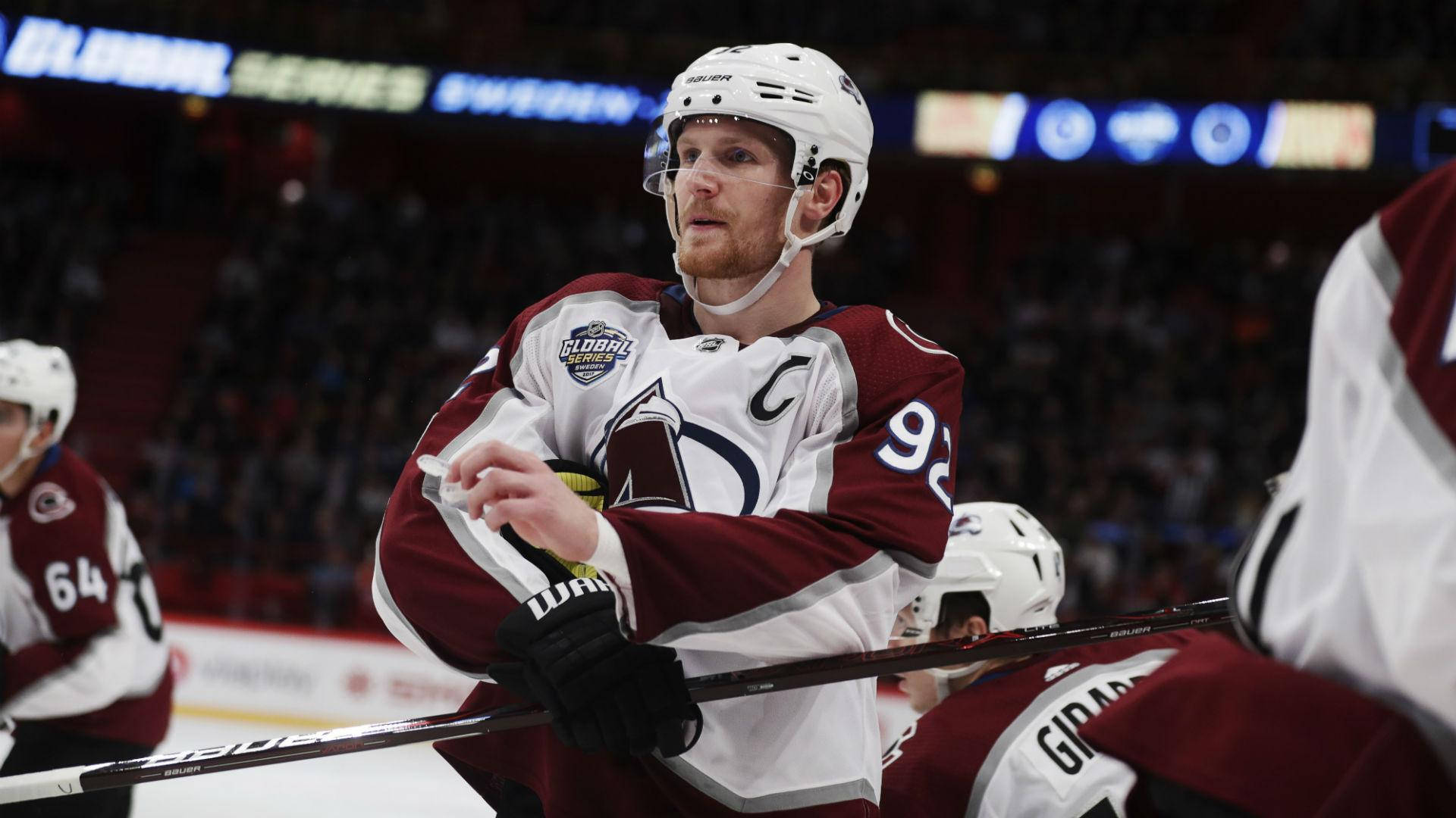 Gabriel Landeskog Swedish Professional Ice Hockey Background