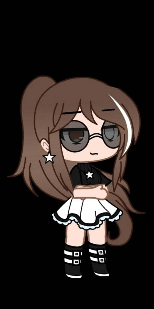 Gacha Club Girl Black Background