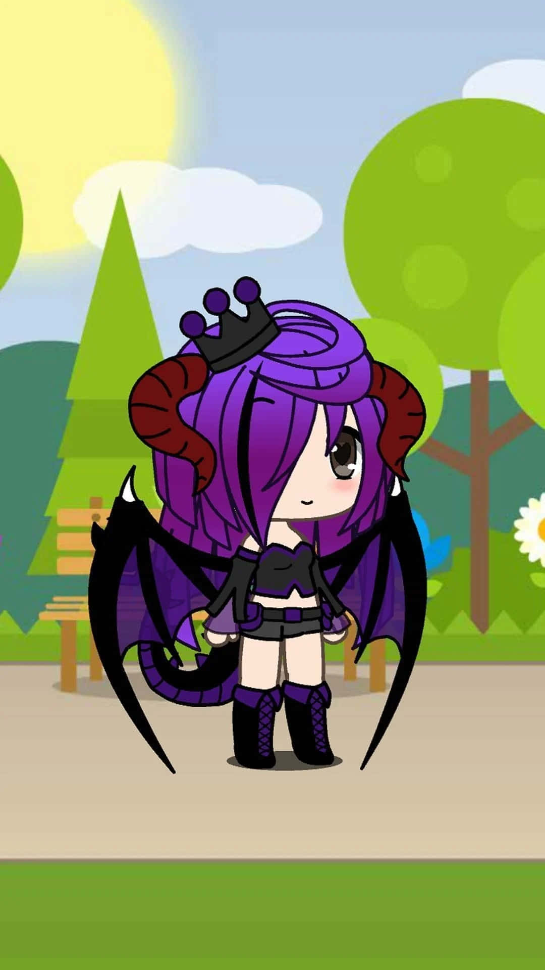 Gacha Club Girl Dragon Background