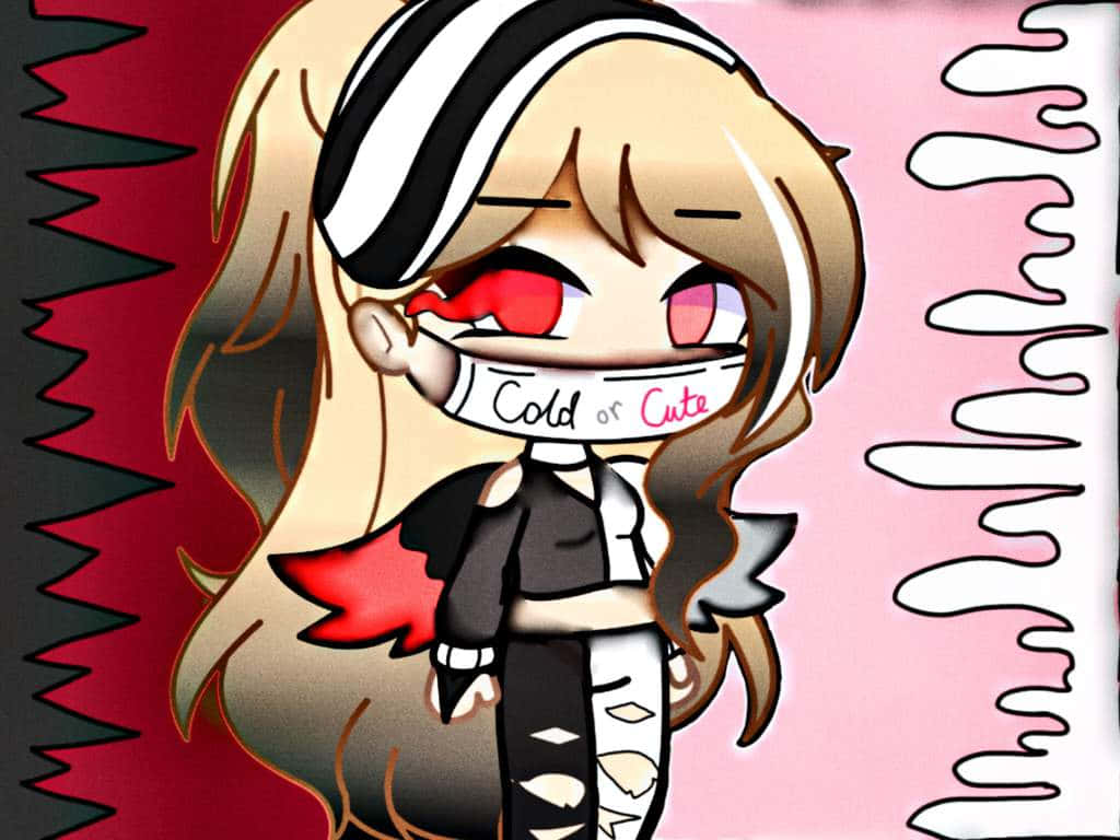 Gacha Life Girl Headphonesand Mask